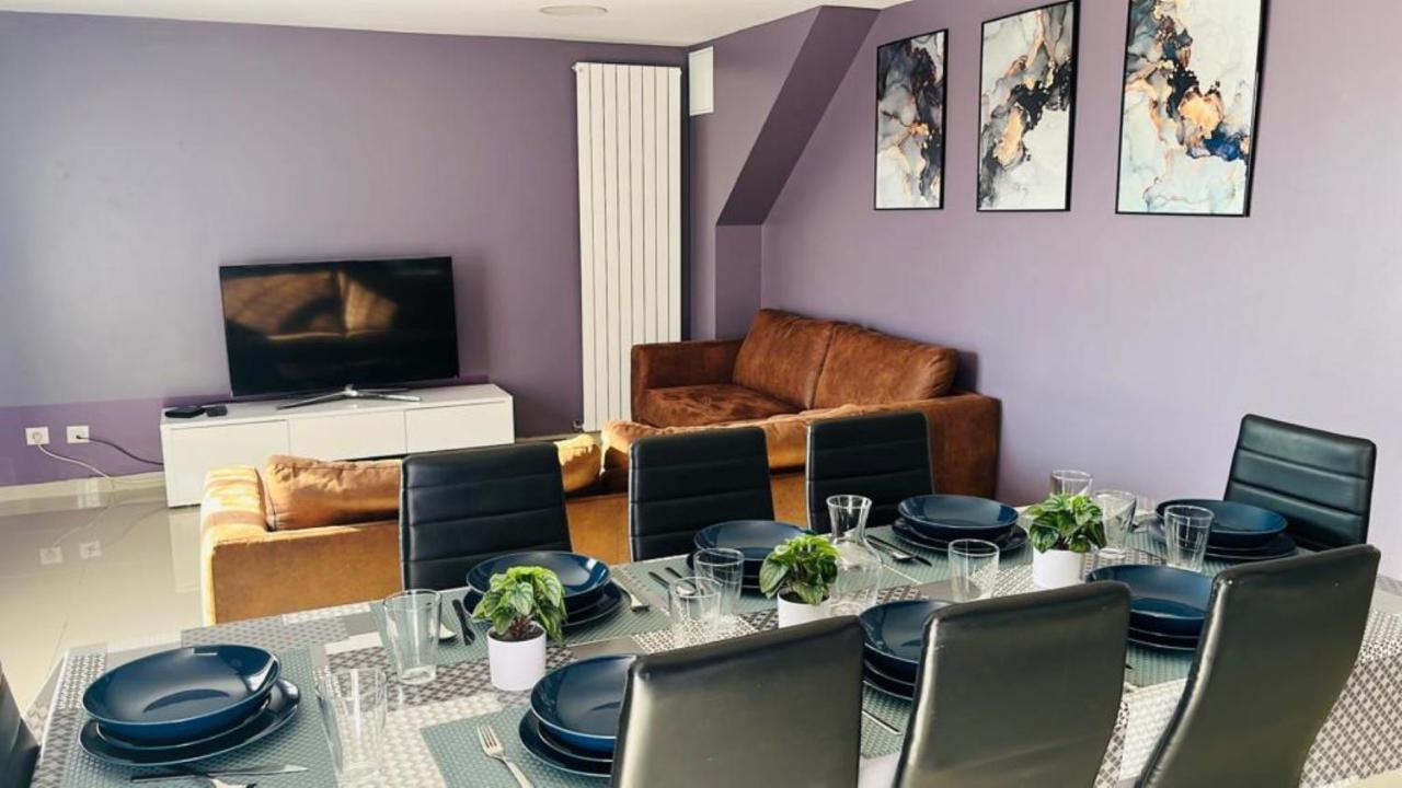 100M2 2 Chambres 8 Personnes - Grand Parking Et Terrasse Privee - Proche Cdg-Parc Expositions-Paris-Asterix-Disney Вилепинт Екстериор снимка